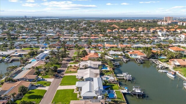 4531 44th St S, Saint Petersburg, FL 33711 - bird's eye view featuring a residential view and a water view