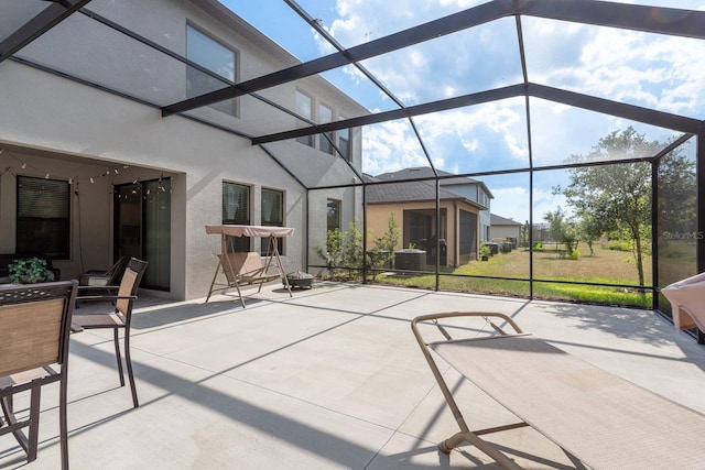 21590 Violet Periwinkle Dr, Land O Lakes, FL 34637 - view of patio / terrace featuring a lanai