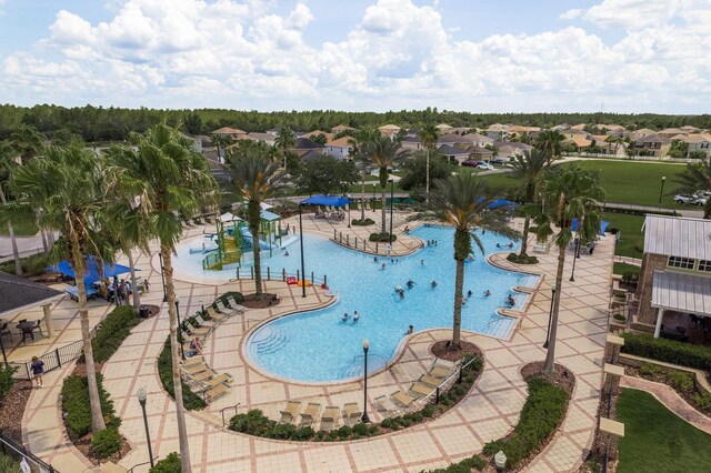 21590 Violet Periwinkle Dr, Land O Lakes, FL 34637 - community pool with a residential view