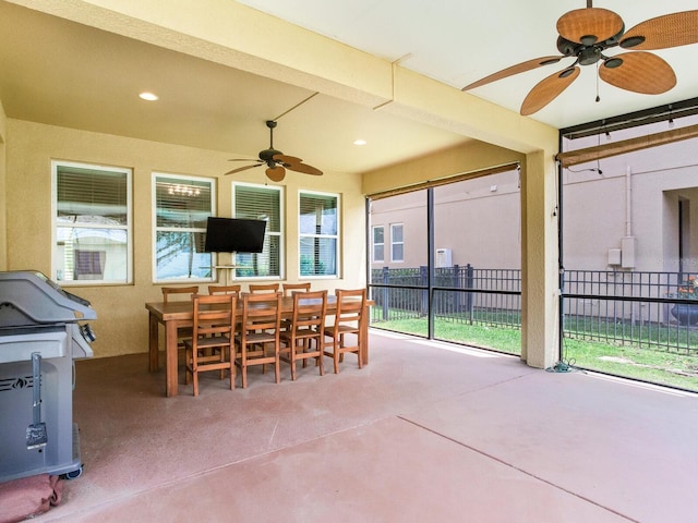 view of sunroom / solarium