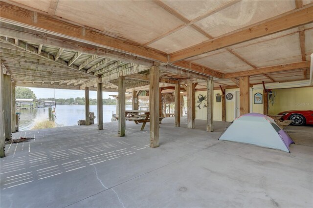 view of basement