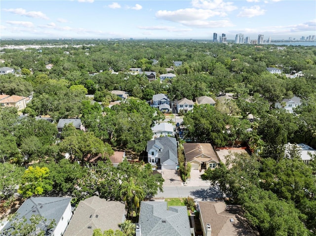 bird's eye view featuring a residential view