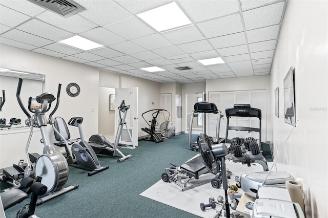 30 Turner St Unit 202, Clearwater, FL 33756 - gym with a paneled ceiling