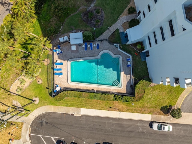 30 Turner St Unit 202, Clearwater, FL 33756 - drone / aerial view of a pool area