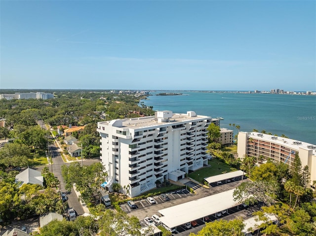 30 Turner St Unit 202, Clearwater, FL 33756 - drone / aerial view of apartment complex and a large body of water