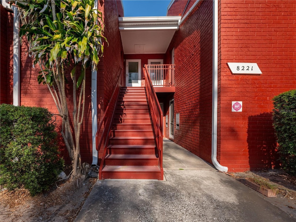 view of stairs