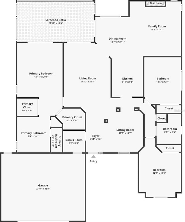 1424 Ridge Shore Dr, Tarpon Springs, FL 34689 - view of room layout