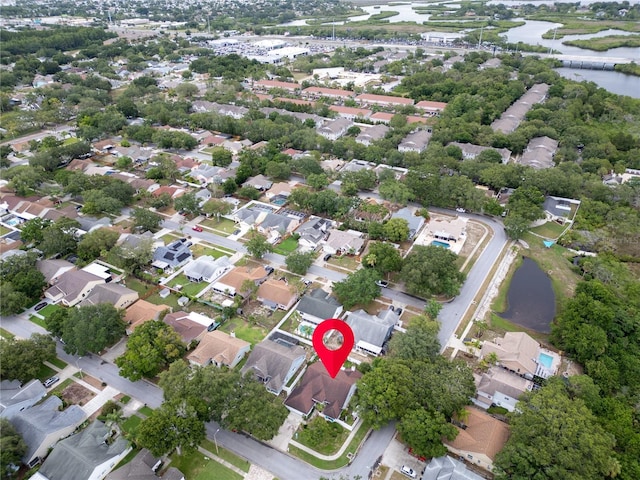1424 Ridge Shore Dr, Tarpon Springs, FL 34689 - view of property location featuring a large body of water and nearby suburban area