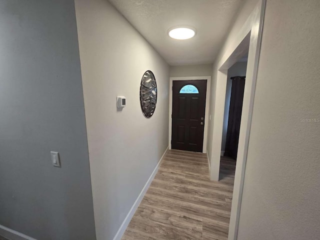 917 Adamson Ct, Lake Alfred, FL 33850 - doorway featuring wood finished floors and baseboards