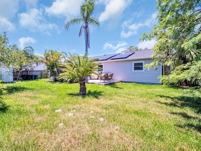view of yard with a patio area