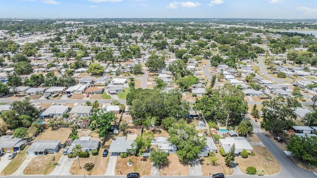 drone / aerial view with a residential view