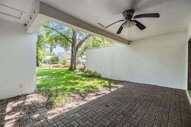 4002 Cypress Ct Unit 4002, Tampa, FL 33618 - view of patio / terrace featuring visible vents and a ceiling fan