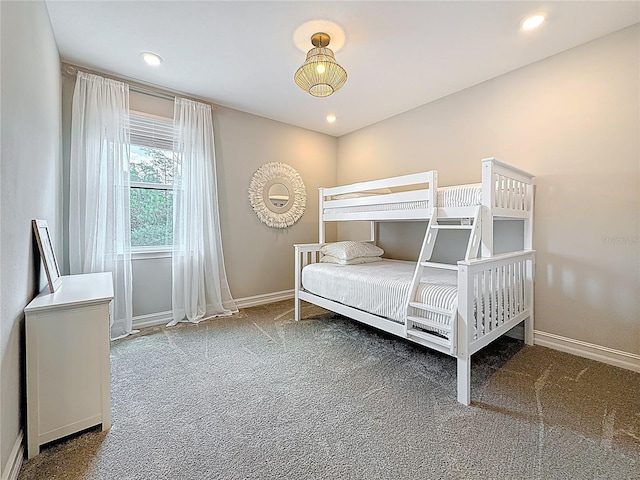 18203 Pine Hammock Blvd, Lutz, FL 33548 - bedroom with carpet flooring, baseboards, and recessed lighting