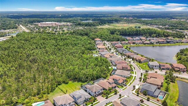 18203 Pine Hammock Blvd, Lutz, FL 33548 - view of property location with a large body of water and nearby suburban area