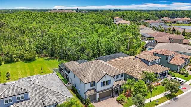 18203 Pine Hammock Blvd, Lutz, FL 33548 - aerial perspective of suburban area featuring a forest