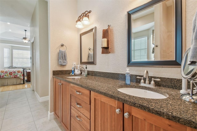 1326 Apollo Beach Blvd S, Apollo Beach, FL 33572 - full bath featuring tile patterned flooring, a sink, and a textured wall