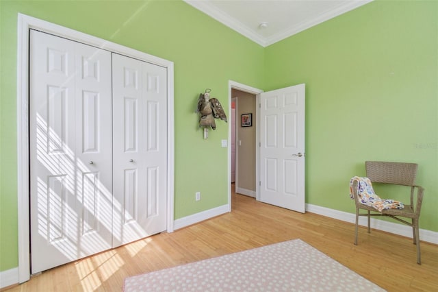 1326 Apollo Beach Blvd S, Apollo Beach, FL 33572 - bedroom with baseboards, crown molding, and wood finished floors