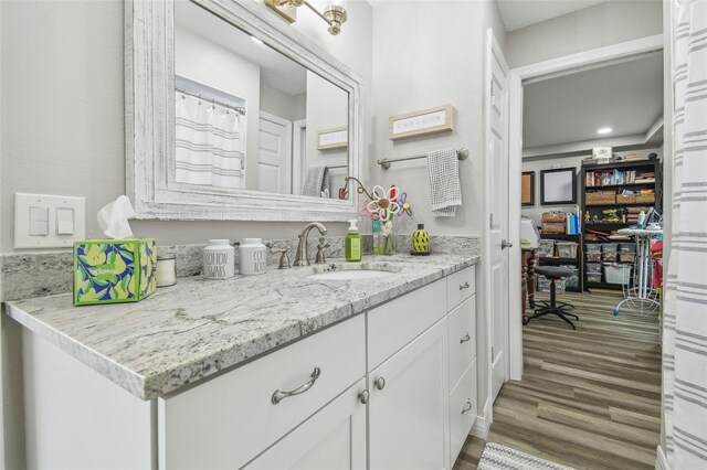 1326 Apollo Beach Blvd S, Apollo Beach, FL 33572 - bathroom featuring wood finished floors and vanity