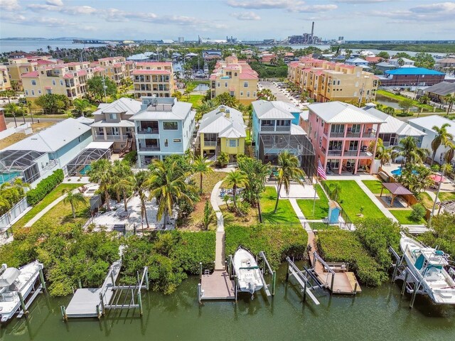 1326 Apollo Beach Blvd S, Apollo Beach, FL 33572 - aerial view featuring a water view