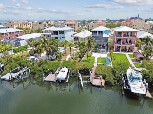 1326 Apollo Beach Blvd S, Apollo Beach, FL 33572 - aerial view featuring a water view