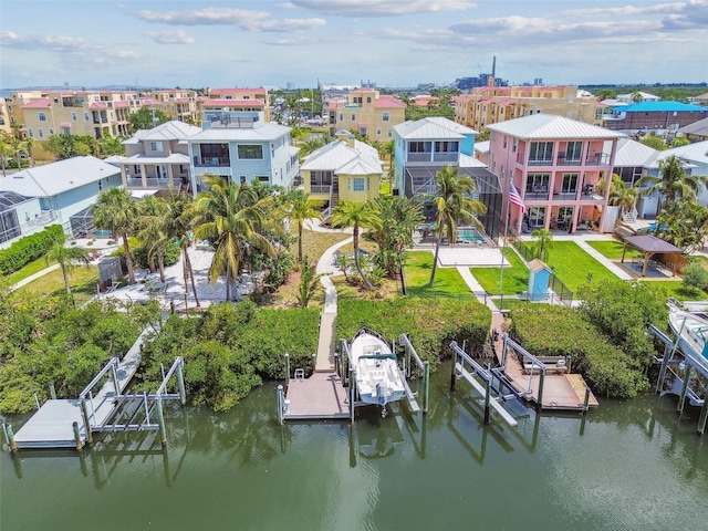 1326 Apollo Beach Blvd S, Apollo Beach, FL 33572 - bird's eye view with a water view
