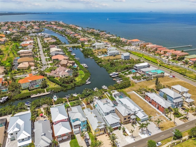 1326 Apollo Beach Blvd S, Apollo Beach, FL 33572 - aerial view with a water view and a residential view