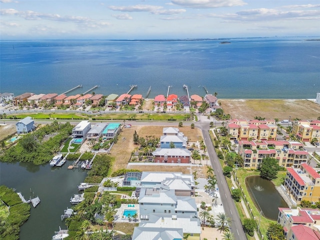 1326 Apollo Beach Blvd S, Apollo Beach, FL 33572 - birds eye view of property featuring a water view