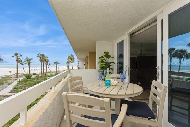 17900 Gulf Blvd Unit 1B, Redington Shores, FL 33708 - balcony with view of water and beach