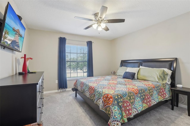 3046 Donington Castle Ln, Land O Lakes, FL 34638 - bedroom with light carpet, a ceiling fan, and baseboards