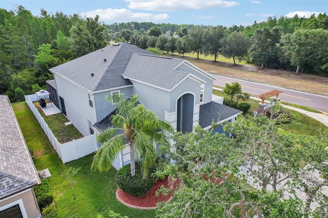 3046 Donington Castle Ln, Land O Lakes, FL 34638 - view of subject property with a heavily wooded area