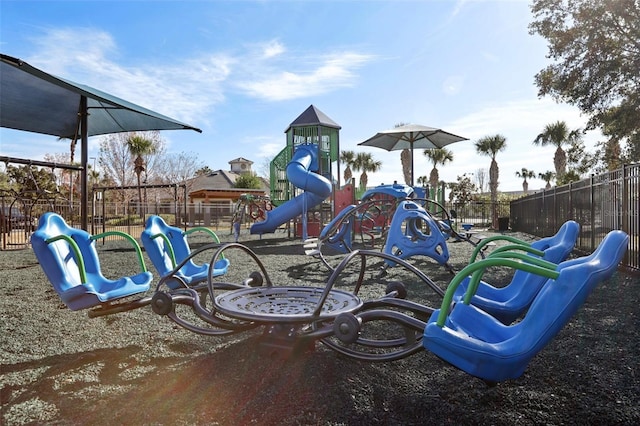 3046 Donington Castle Ln, Land O Lakes, FL 34638 - community jungle gym featuring fence