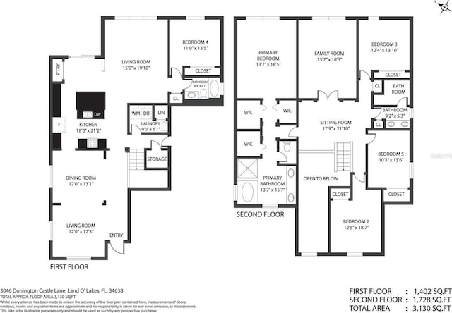 3046 Donington Castle Ln, Land O Lakes, FL 34638 - floor plan / room layout