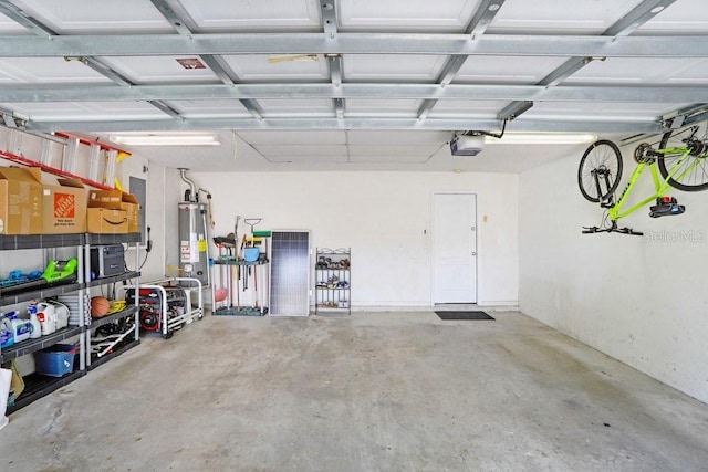 808 Hickory Glen Dr, Seffner, FL 33584 - garage with a garage door opener and water heater