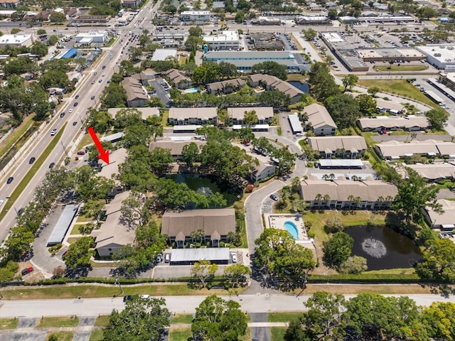 2170 Elm St Unit 906, Dunedin, FL 34698 - birds eye view of property with a residential view and a water view