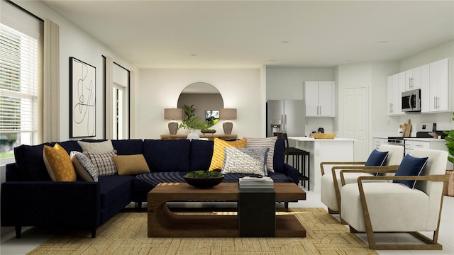 view of living area