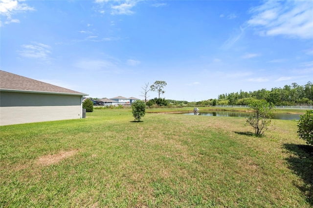 8595 Prairie Creek Dr, New Port Richey, FL 34655 - view of grassy yard with a water view