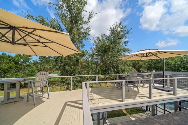view of deck