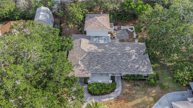 view from above of property
