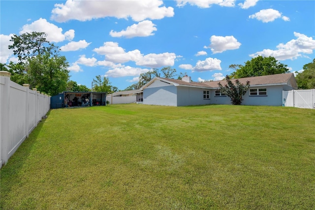 607 Carolyn Dr, Brandon, FL 33510 - view of yard featuring a fenced backyard