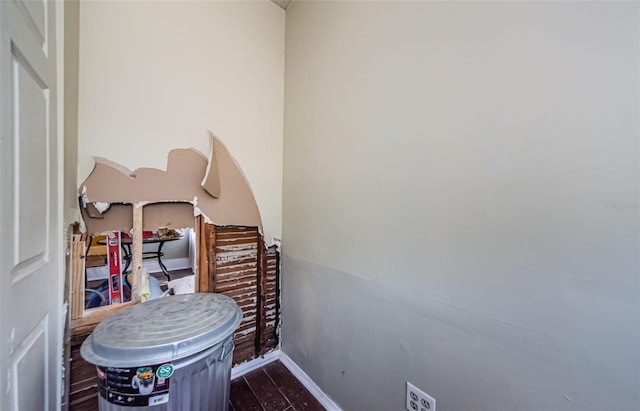 41 W Boyer St, Tarpon Springs, FL 34689 - staircase featuring baseboards and wood finished floors