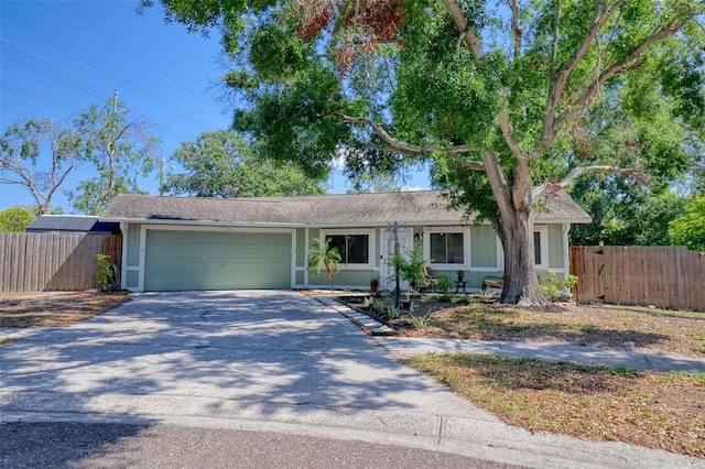 506 Summerwood Ct, Tarpon Springs, FL 34689 - ranch-style house with an attached garage and concrete driveway