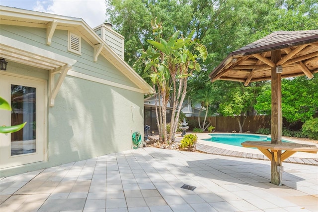3714 Village Estates Pl, Tampa, FL 33618 - view of patio / terrace with fence and a fenced in pool