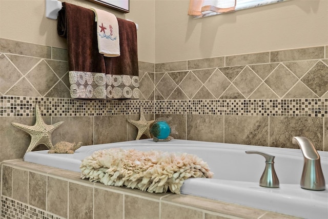 full bathroom featuring a bath