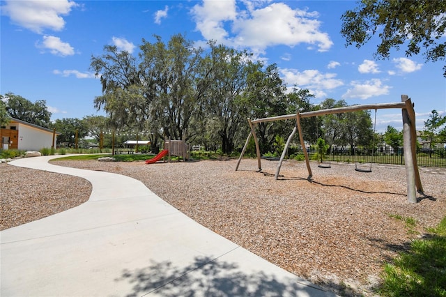 community playground featuring fence