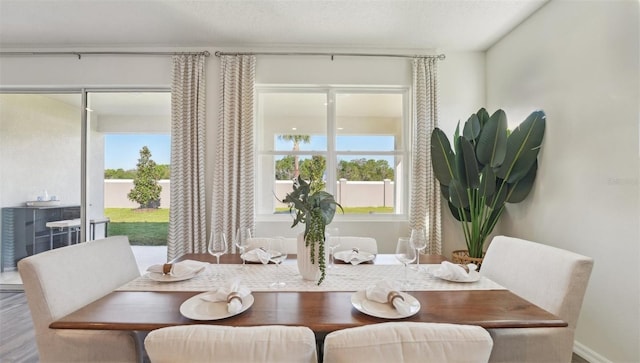 view of dining area