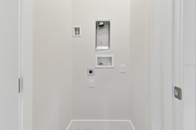 4717 W Mccoy St Unit 2, Tampa, FL 33616 - washroom featuring electric dryer hookup, washer hookup, and baseboards