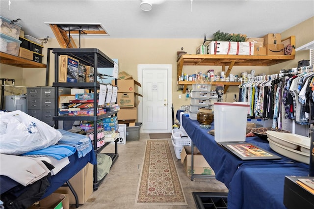 storage with electric water heater