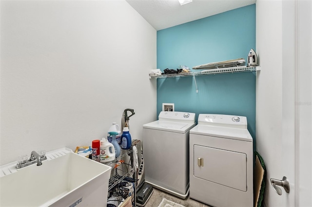 washroom featuring separate washer and dryer