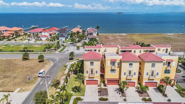 drone / aerial view of a nearby body of water