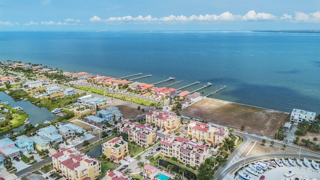 drone / aerial view of a nearby body of water